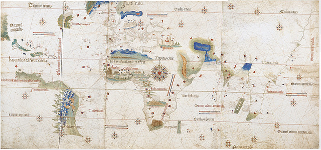 Cantino's Planisphere (1502) par Thomas Barthelet. CC BY. Source : Flickr