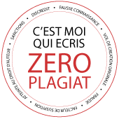 C'est moi qui écris, zéro plagiat